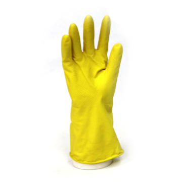 Guantes industriales de caucho para trabajo pesado, guantes de látex (amarillo)
